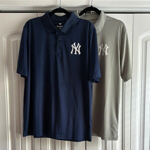 Fanatics Navy and Gray Polo Set